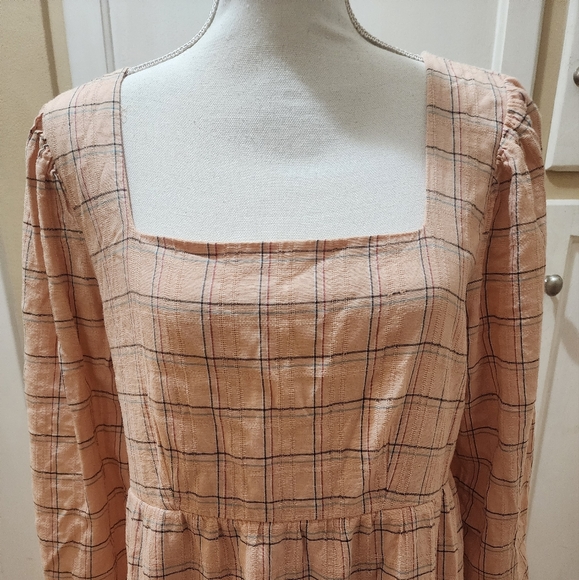 Vylette Women's Tiered Plaid Babydoll Dress - Picture 5 of 11